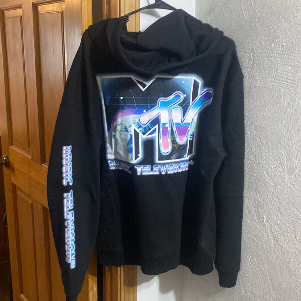 MTV Music television 3 logo hoodie SzXXL+MTV cap🧢